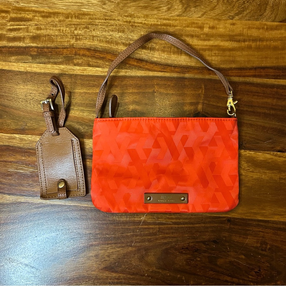 Orange and Brown Women's Small Bag with ID tag by Heys